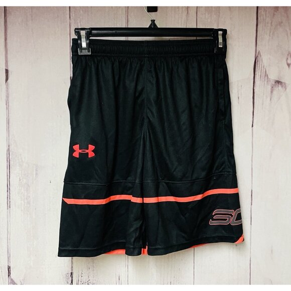 Under Armour Shorts Stephen Curry SC Youth XL Basketball Pockets Black - Picture 1 of 3